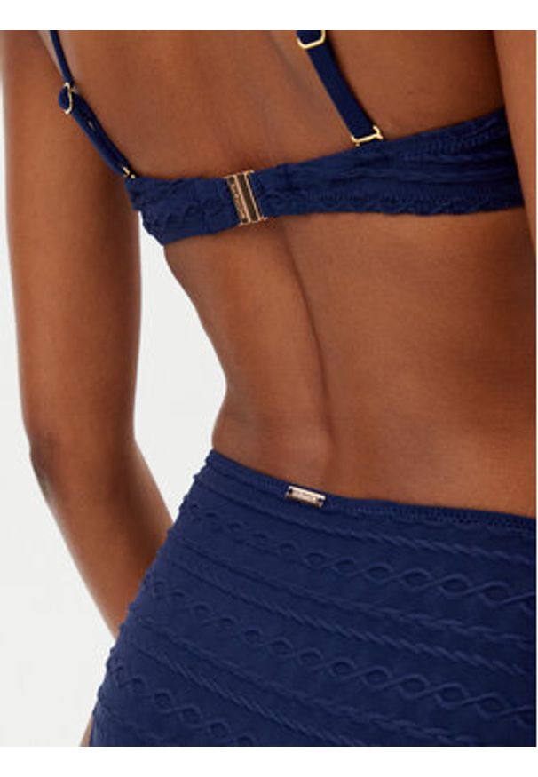 SELMARK - Selmark Dół od bikini BM002 Granatowy. Kolor: niebieski. Materiał: syntetyk