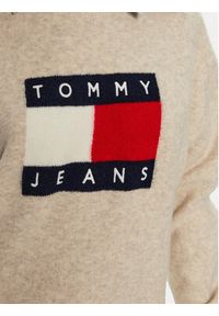 Tommy Jeans Sukienka dzianinowa DW0DW18719 Beżowy Loose Fit. Kolor: beżowy. Materiał: syntetyk #4