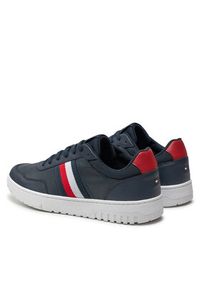 TOMMY HILFIGER - Tommy Hilfiger Sneakersy Th Basket Core Lite FM0FM05116 Granatowy. Kolor: niebieski. Materiał: materiał