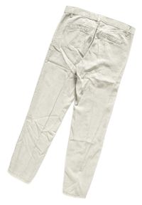 Wrangler - SPODNIE WRANGLER DAMSKIE CHINO FADED KHAKI W27LPG028. Kolor: brązowy. Materiał: len. Długość: do kostek. Sezon: lato. Styl: elegancki #4