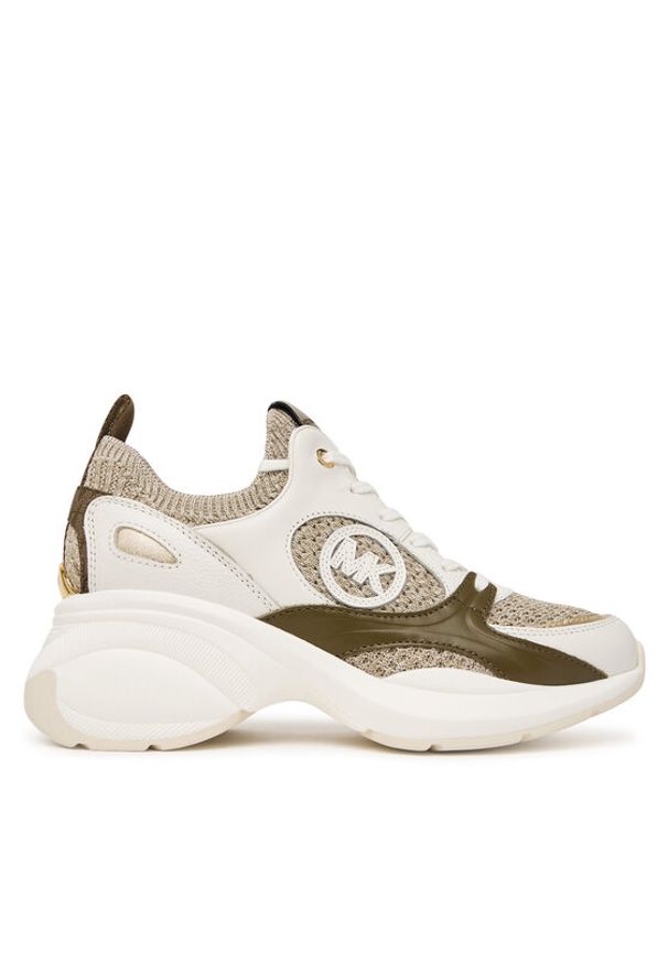 MICHAEL Michael Kors Sneakersy Zuma 43T6ZUFS2L Beżowy. Kolor: beżowy. Materiał: skóra