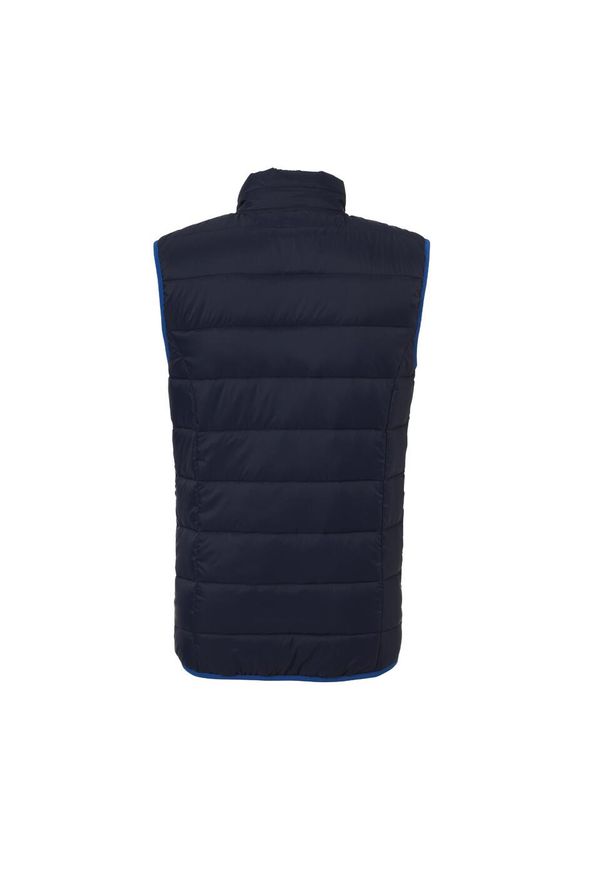 UHLSPORT - Kurtka puchowa bez rękawów Uhlsport Essential Ultra Lite Down. Kolor: niebieski. Materiał: puch. Długość rękawa: bez rękawów. Styl: wakacyjny