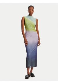 Desigual Sukienka koktajlowa Lola 25WWVK18 Kolorowy Slim Fit. Materiał: syntetyk. Wzór: kolorowy. Styl: wizytowy #1