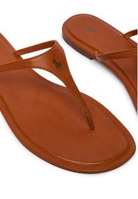 Polo Ralph Lauren Japonki 818P08374002 Brązowy. Kolor: brązowy. Materiał: skóra #6