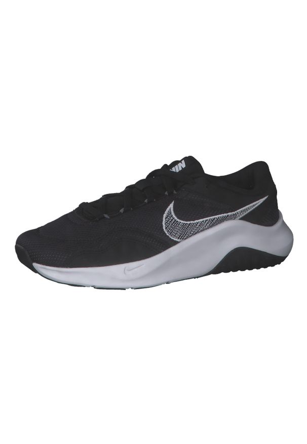Buty treningowe męskie Nike Legend Essential 3. Zapięcie: sznurówki. Kolor: czarny, biały, wielokolorowy. Materiał: guma, syntetyk, tkanina, materiał. Szerokość cholewki: normalna