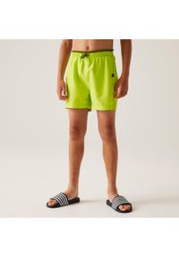 Regatta - Skander III dziecięce szorty kąpielowe. Kolor: zielony. Materiał: poliester, mikrofibra #1