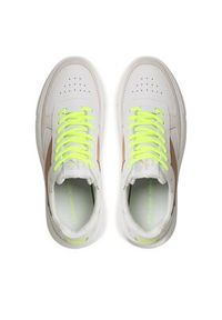 Calvin Klein Jeans Sneakersy Chunky Cupsole Gel Backtab Fluo YM0YM00673 Beżowy. Kolor: beżowy. Materiał: skóra