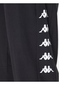 Kappa Spodnie dresowe 312002 Czarny Regular Fit. Kolor: czarny. Materiał: syntetyk