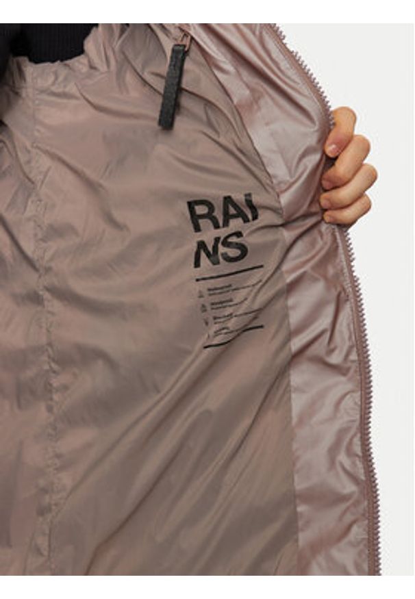 Rains Kurtka zimowa 15160 Różowy Relaxed Fit. Kolor: różowy. Materiał: syntetyk. Sezon: zima