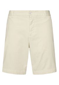 BOSS Szorty materiałowe H-Slice 50540743 Écru Regular Fit. Materiał: bawełna