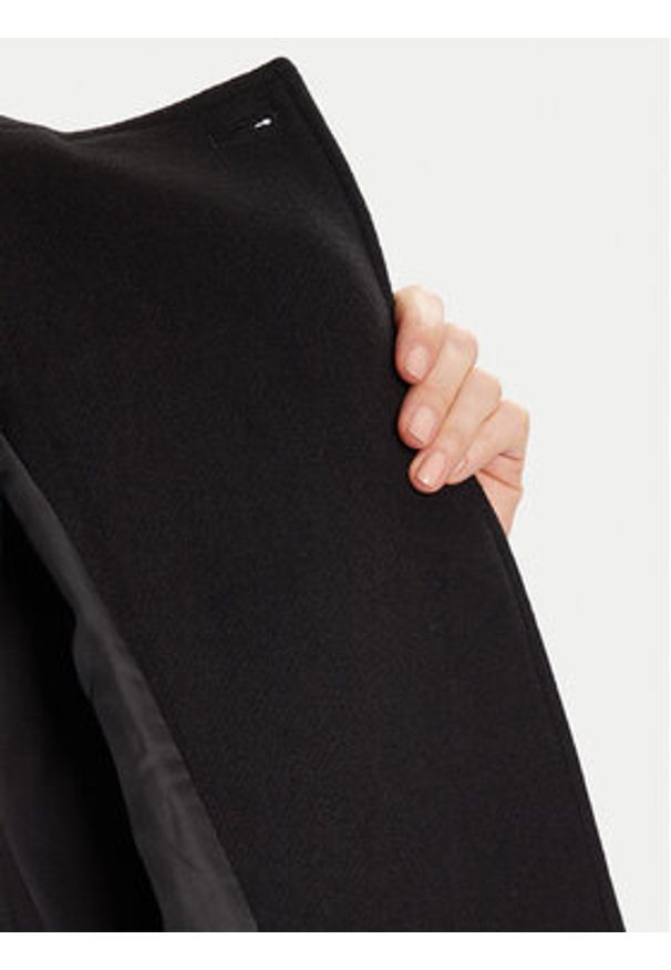 Morgan Płaszcz wełniany 252-GSTAM Czarny Regular Fit. Kolor: czarny. Materiał: wełna, syntetyk