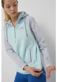 columbia - Columbia bluza sportowa Ali Peak damska z kapturem wzorzysta. Typ kołnierza: kaptur. Kolor: niebieski. Materiał: polar, nylon, materiał. Długość: krótkie. Styl: sportowy #3