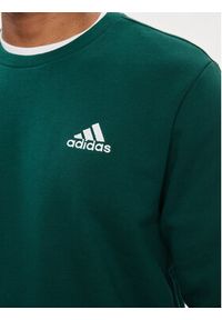 Adidas - adidas Bluza Essentials IJ8893 Zielony Regular Fit. Kolor: zielony. Materiał: bawełna #4