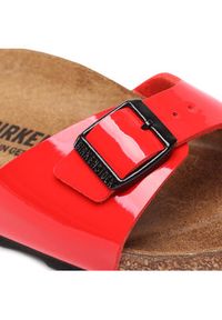 Birkenstock Klapki Madrid Bs 1019460 Czerwony. Kolor: czerwony. Materiał: skóra #3