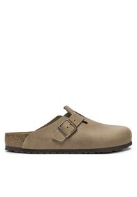 Birkenstock Klapki Boston SFB LEOI 1018147 Brązowy. Kolor: brązowy. Materiał: skóra
