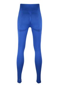 BESHAPED - Legginsy Modelujące - Power Up! Bezszwowe. Kolor: niebieski. Materiał: nylon