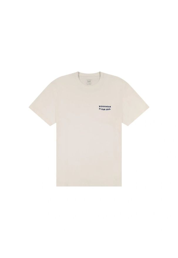 Lee - MESKA KOSZULKA LEE WORKWEAR SOUL TEE NATURAL 112378767