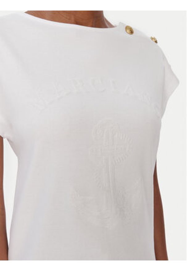 Marciano Guess T-Shirt 6RGI03 6362A Biały Regular Fit. Kolor: biały. Materiał: bawełna