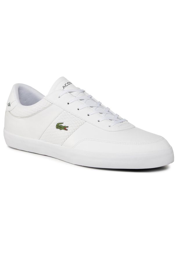 Sneakersy Lacoste Court-Master 0120 1 Cma 7-740CMA001421G Wht/Wht. Kolor: biały. Materiał: skóra