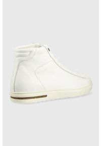 Birkenstock sneakersy skórzane Bend Mid 1021381 kolor biały. Nosek buta: okrągły. Zapięcie: sznurówki. Kolor: biały. Materiał: skóra. Szerokość cholewki: normalna #3