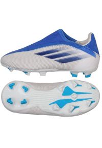 Adidas - Buty piłkarskie adidas X Speedflow.3 Ll Fg Jr GW7498 wielokolorowe niebieskie. Kolor: wielokolorowy. Materiał: syntetyk, guma. Sport: piłka nożna