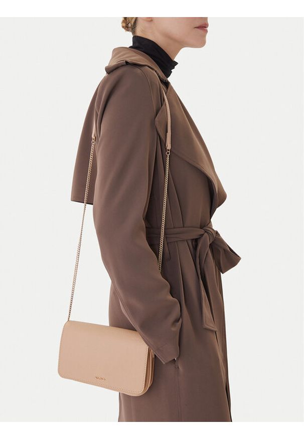 Aldo Torebka Riverly 14143642 Beżowy. Kolor: beżowy. Materiał: skórzane