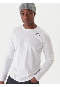Kappa Komplet longsleeve Logo Saro 37216LW Biały Regular Fit. Kolor: biały. Materiał: bawełna. Długość rękawa: długi rękaw #4