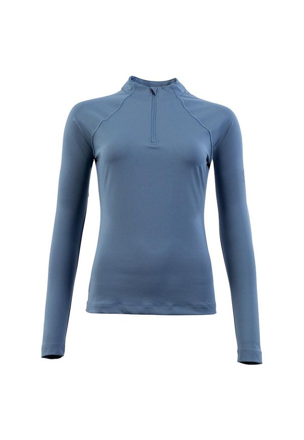 Damska koszulka jeździecka z długim rękawem BR Equitation CLX. Kolor: niebieski. Długość rękawa: długi rękaw. Długość: długie