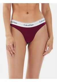 Calvin Klein Underwear Stringi 0000F3786E Fioletowy. Kolor: fioletowy. Materiał: bawełna #1