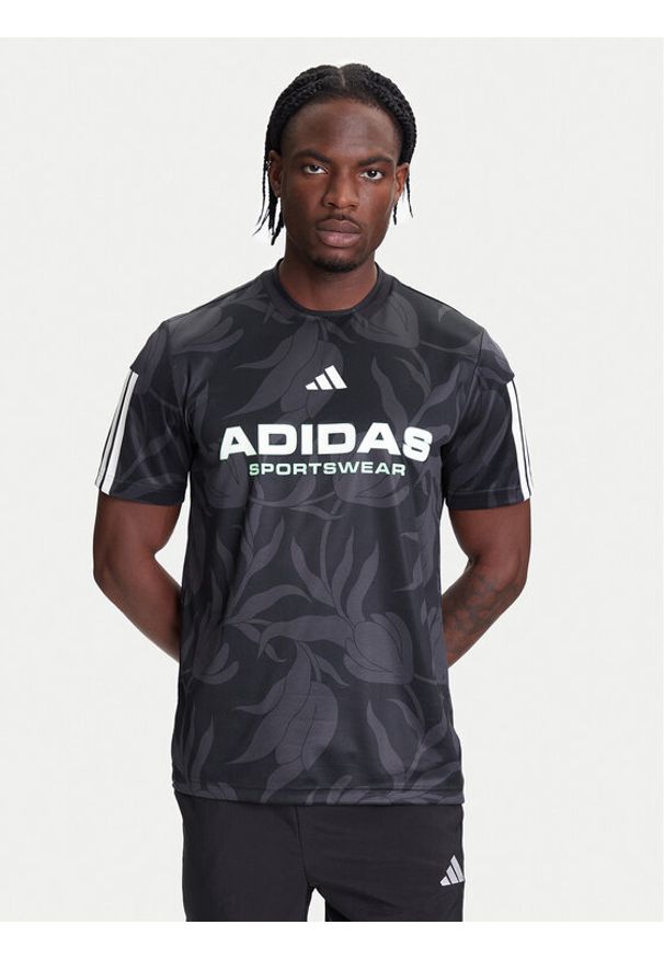 Adidas - adidas T-Shirt Common Goal JW0247 Czarny Regular Fit. Kolor: czarny. Materiał: syntetyk