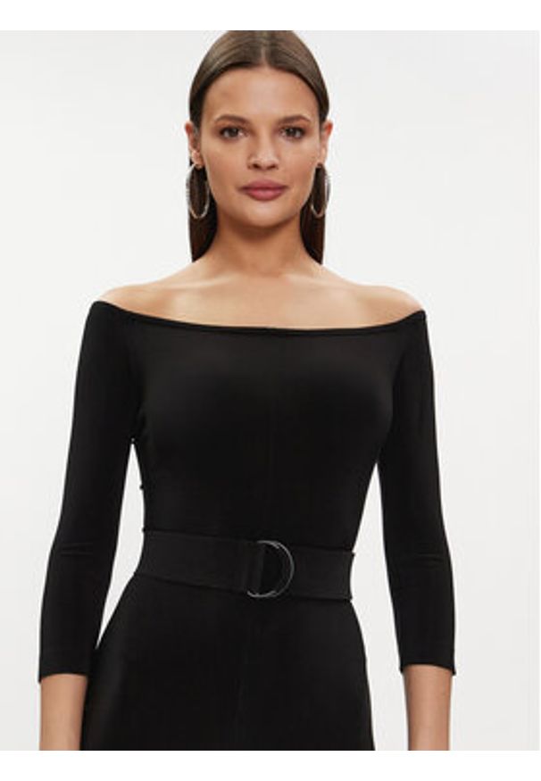 NORMA KAMALI Kombinezon KK123JPL964001 Czarny Slim Fit. Kolor: czarny. Materiał: syntetyk