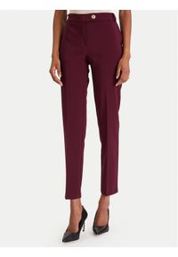 Rinascimento Chinosy CFC0126225003 Bordowy Slim Fit. Kolor: czerwony. Materiał: syntetyk #1