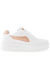 Buty Kappa Bash PF GC 243001GC-1058 - białe. Okazja: na co dzień. Kolor: biały. Materiał: materiał, syntetyk, guma. Szerokość cholewki: normalna. Sezon: lato #1