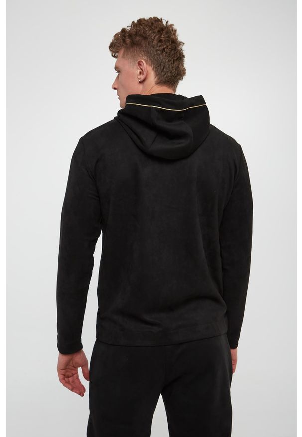 EA7 Emporio Armani - Bluza męska welurowa EA7 EMPORIO ARMANI. Materiał: welur
