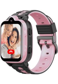 Smartwatch Beafon SW1 Czarno-różowy (KIDS_SW1_EU001BR). Rodzaj zegarka: smartwatch. Kolor: różowy, wielokolorowy, czarny