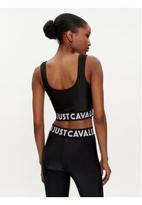 Just Cavalli Top 76PAM204 Czarny Slim Fit. Kolor: czarny. Materiał: syntetyk #2