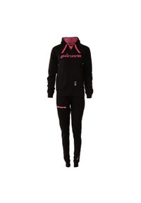 Givova damski dres 105 z cekinami, kaptur, polar (felpa), XL. Kolor: czarny, wielokolorowy. Materiał: polar, dresówka #1