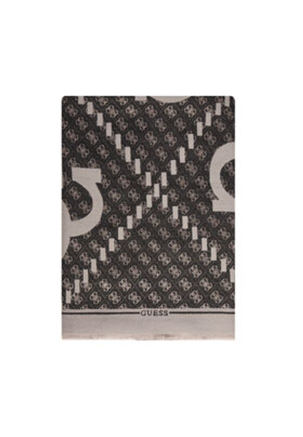 Guess Szalik AM9442 POL03 Czarny. Kolor: czarny. Materiał: materiał