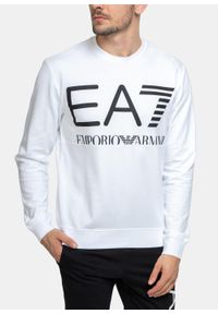 Bluza męska EA7 Emporio Armani Regular Fit (6KPM68 PJBWZ 1100). Kolor: biały. Styl: sportowy #3
