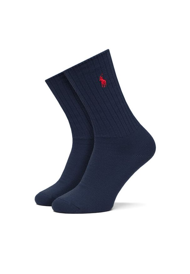 Polo Ralph Lauren Skarpety długie 455846847004 Granatowy. Kolor: niebieski. Materiał: materiał, bawełna