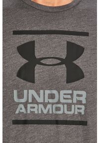 Under Armour - T-shirt 1326849 1326849-101. Okazja: na co dzień. Kolor: szary. Materiał: dzianina. Styl: casual #3