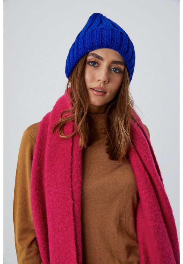 MOODO - Czapka z dzianiny. Materiał: dzianina. Wzór: gładki. Styl: klasyczny