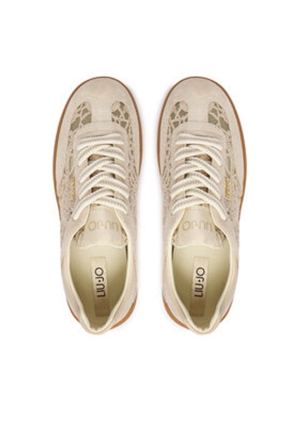 Liu Jo Sneakersy Connor 03 BA6071 TX541 Beżowy. Kolor: beżowy. Materiał: skóra, zamsz