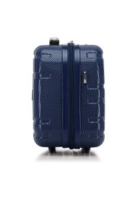 Wittchen - Komplet walizek z polikarbonu tłoczonych granatowy. Kolor: niebieski. Materiał: guma #5