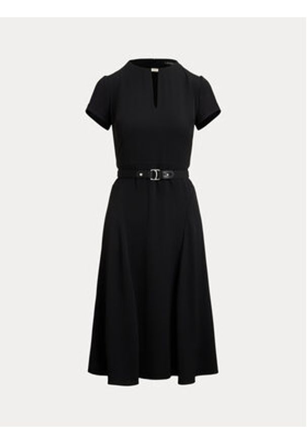 Lauren Ralph Lauren - LAUREN RALPH LAUREN Sukienka koktajlowa 200973369002 Czarny Flare Fit. Kolor: czarny. Materiał: syntetyk. Styl: wizytowy