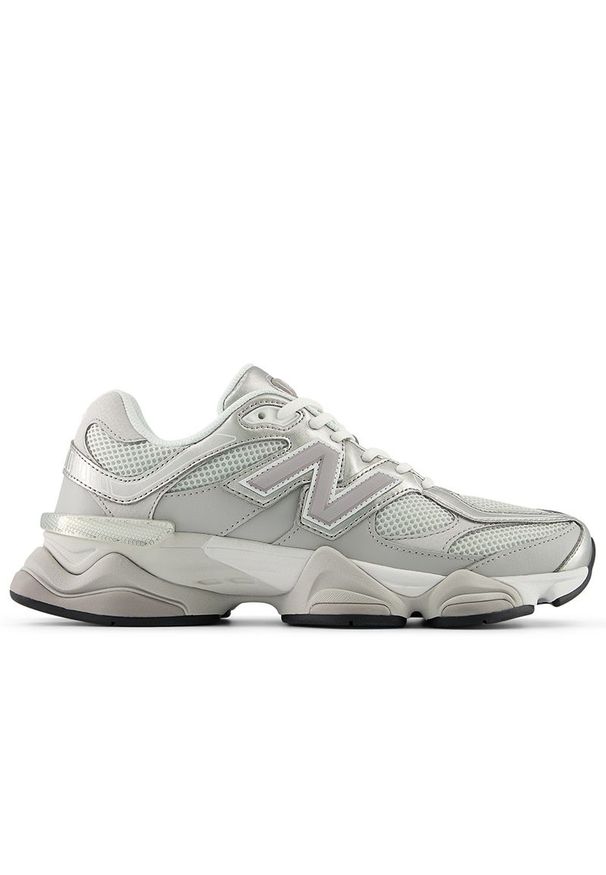 Buty unisex New Balance U90606MU - szare. Okazja: na co dzień. Kolor: szary. Materiał: guma, skóra, syntetyk, materiał. Szerokość cholewki: normalna. Sport: turystyka piesza