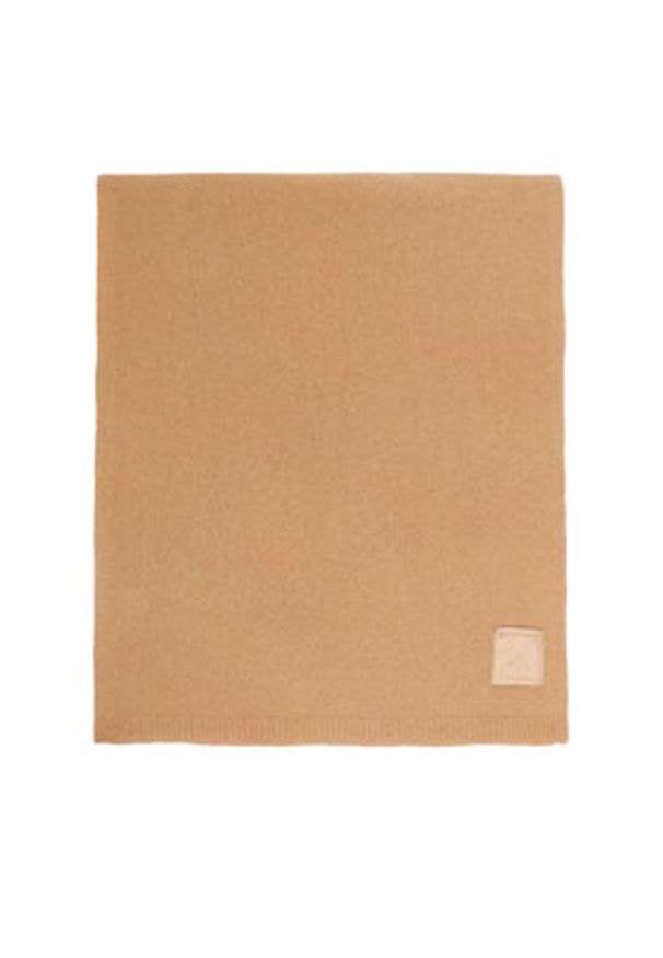 Calvin Klein Szalik Emblem LV04D8014G Beżowy. Kolor: beżowy. Materiał: kaszmir