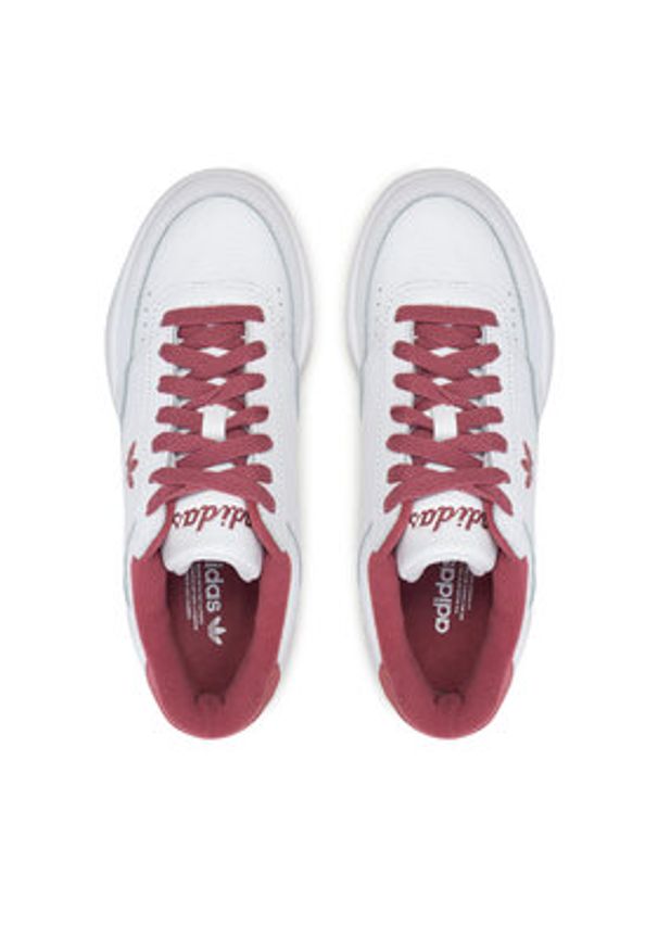 Adidas - adidas Sneakersy Court Super IF9420 Biały. Kolor: biały. Materiał: skóra