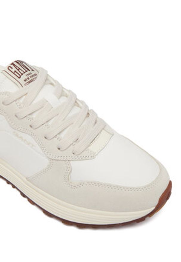 GANT - Gant Sneakersy 32531185 Biały. Kolor: biały. Materiał: skóra, zamsz