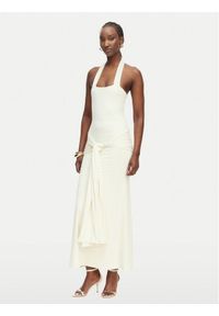 BARDOT - Bardot Sukienka wieczorowa Emilia 60386DB Kremowy Slim Fit. Kolor: kremowy. Materiał: syntetyk. Styl: wizytowy #1